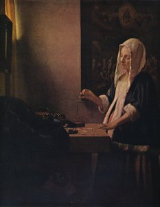 امرأة تحمل التوازن ، c1664 بواسطة جان فيرمير فان دلفت