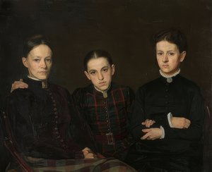 صورة لكورنيليا وكلارا ويوهانا فيث. 1885