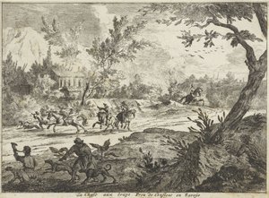 صيد الذئب في كونفلانز ، سافوا La Chasse aux Loups Prez de Conflans en Savoije (العنوان على الكائن) وجوه في سافوا (عنوان المسلسل) بواسطة جان فينسينتس. فان دير فين