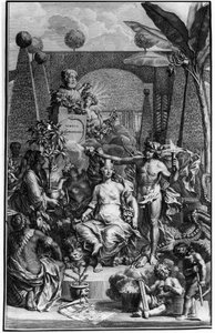 Frontispice of "Hortus Cliffortianus" بواسطة Charles Linne (Carl von Linne، Linneus 1707 - 1778) ، عالم الطبيعة السويدي. 1737. نقش جان وانديلار (1690-1759). مجموعة خاصة. بواسطة جان وانديلار