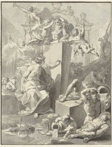 تصميم صفحة العنوان بواسطة W. van der Hoeven ، Westermeer ، 1721 بواسطة جان وانديلار