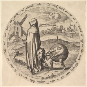 المسانثروب التي سلبها العالم ، من اثني عشر أمثال فلمنكية ، كاليفورنيا. 1568.