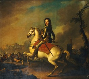 صورة للملك ويليام الثالث في معركة بوين عام 1690