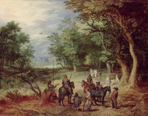 معسكر ميداني في المقاصة ، 1607 بواسطة جان الأكبر بروغل