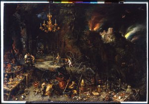 حريق Brueghel Jan I (1568-1625) 1621 (زيت على قماش) بواسطة جان الأكبر بروغل