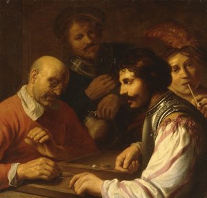 لاعبو تريك تراك في نزل ، 1623-5 بواسطة جان الأكبر ليفينز