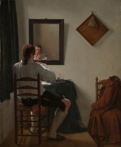 كاتب يشذب قلمه ، 1784 بواسطة جان الأصغر Ekels