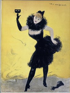 كرنفال ، غلاف "" Revue Illustrée "، بقلم جان فانبيرز ، sd. القرن ال 19