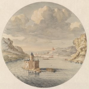 منظر لقلعة Pfalzgrafenstein بالقرب من Kaub