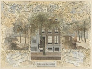 منزل على Leliegracht ، محاط بالجسور فوق Prinsengracht و Keizersgracht بواسطة جان فان إيسن