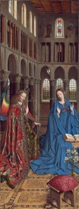 البشارة ، ج. 1434-1436 (زيت على قماش) بواسطة جان فان إيك