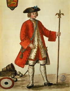 رجل مدفعي من البحرية Venicen بالزي الرسمي ، مأخوذ من أزياء Venicens بواسطة Giovanni di Grevembroch (1731-1807) بواسطة جان فان جريفينبروك