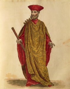 Capitano Generale Da Mar (النقيب العام للبحرية) لجمهورية البندقية في سيرينيسيما ، بقلم جان فان جريفينبروك أو جيوفاني جريفمبروش (1731-1807) ، غلي دون دي فينيزياني ، من كتاب مصور للأزياء ، ألوان مائية بواسطة جان فان جريفينبروك