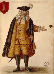 السفير الإسباني ، بقلم جان فان جريفينبروك أو جيوفاني جريفمبروش (1731-1807) ، غلي أبيتي دي فينيزياني ، من كتاب مصور للأزياء ، ألوان مائية
