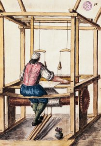ويفر ، رسم توضيحي بقلم جان فان جريفينبروك (1731-1807) من فستان مخطوطة البندقية ، إيطاليا بواسطة جان فان جريفينبروك