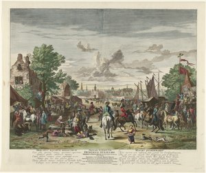 باردينماركت ، كاليفورنيا. 1702 سوق خيول الحرب / موفرز بارديماركت (العنوان على الكائن) بواسطة جان فان هوشتنبرج