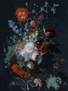 الحياة الساكنة من الزهور والفواكه ، ج .1715 بواسطة جان فان هويسم
