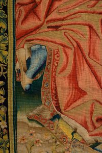 نسيج فلمنكي. Patrimonio Nacional (Despedida de Cristo / Despedida de Cristo / المسيح يقول وداعا لأمه). سلسلة: El Dosel de Carlos V / The Heaven of Charles V. بواسطة جان فان الثاني كونينكسلو