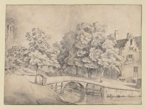 منظر من Leidsegracht في أمستردام ، من Keizersgracht بواسطة جان فان كيسيل