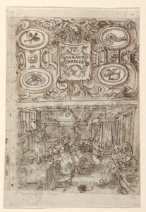 Recto أعلاه: التصميم الأولي لصفحة العنوان لسلسلة طباعة Vermis Sericus ("مقدمة دودة القز") ؛ Recto أدناه: التصميم الأولي للقطعة. 3 (حضانة بيض دودة القز) ؛ النسخة السابقة ، أعلاه: تصميم أولي غير مكتمل لصفحة العنوان لـ