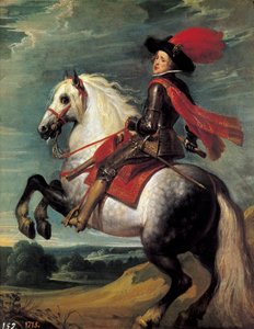 صورة الفروسية لفيليب الرابع. فيليب الرابع (1605-1665) ، ملك إسبانيا ممثلاً في سن العشرين. رسم جان فان كيسيل الأول ديت لو فيو (1626-1679)