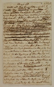 MS EG 3038 F.1 من الفصل 10 من "الإقناع" بواسطة جين اوستين
