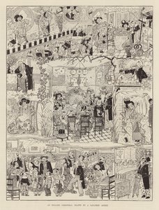 عيد الميلاد الإنجليزي الذي رسمه فنان ياباني (نقش) بواسطة المدرسة اليابانية