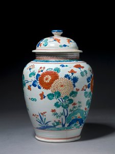 جرة مع غطاء ، c1670-80 (خزف كاكييمون)