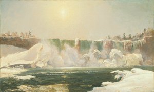 شلالات نياجرا في الشتاء 1868.