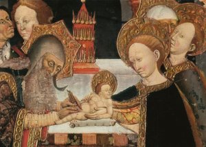 ختان الرب. تفاصيل مذبح فضيلة Jaume FERRER II ، المدرسة الكاتالونية