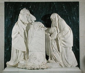 نصب تذكاري لقلب فيكتور شاربنتييه (1732-1776) كونت دي إنري بواسطة جان انطوان هدون
