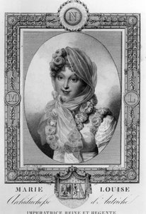 ماري لويز من النمسا (1791-1847) الزوجة الثانية لنابليون الأول ، إمبراطور فرنسا في 1810-1814 (نقش)
