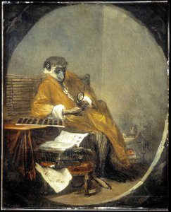 القرد - بواسطة JB Chardin بواسطة جان بابتيست سيميون شاردان