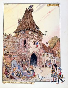 عودة منطقة الألزاس إلى فرنسا عام 1919 (رسم توضيحي)