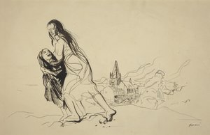 بعد دوي، على الأرجح عام 1918 (حبر على ورق)