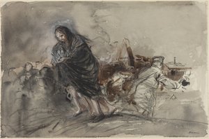 بعد دوي، ربما عام 1918 (لوحة مائية)