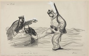 أو بيريه -Le depart des boches., c.1914-1919 (رسم)