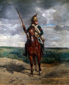 ظهور التنين في الريف ، حوالي 1876 (زيت على قماش) بواسطة جان لويس إرنست ميسونييه