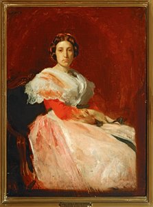 بورتريه لسيدة (لوحة على قماش) بواسطة جان لويس إرنست ميسونييه