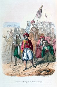 إبراهيم باشا مسيرة أمام قواته ، 1811-1818 1847