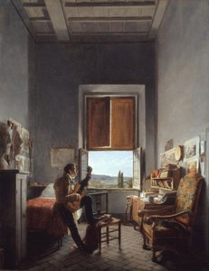 ليون بالير 1787-1820 في غرفته في فيلا ميديشي ، روما ، 1817. بواسطة جان الو