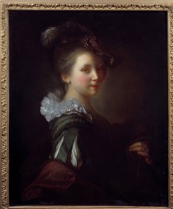 صورة لامرأة لوحة رسمها جان أليكسيس جريمو (1680-1740) من القرن الثامن عشر تولوز ، متحف أوجستين بواسطة جان ألكسيس غريمو