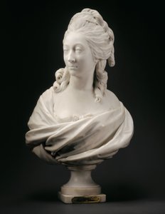 تمثال نصفي لـ Anne-Marie-Louise Thomas de Domangeville de Sérilly ، Comtesse de Pange ، 1780 بواسطة جان انطوان هدون