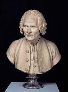 تمثال نصفي لجان جاك روسو (1712-1778) (الطين)