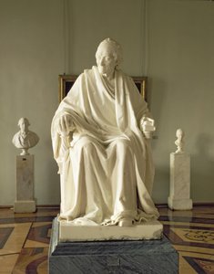 فرانسوا ماري أرويت فولتير (1694-1778) 1781 (رخام) بواسطة جان انطوان هدون