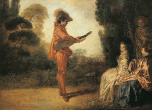 Castor (enchanteur), circa 1713-1714, by Jean-Antoine Watteau (1684-1721), oil on canvas بواسطة جان أنطوان واتو