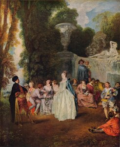فيتس فينيتيانز ، 1718-1719 بواسطة جان أنطوان واتو