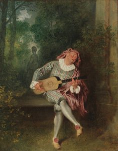 Mezzetin حوالي 1718-20 (زيت على قماش) بواسطة جان أنطوان واتو