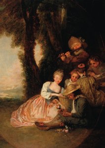 إعلان الحب ، ج. 1716 بواسطة جان أنطوان واتو