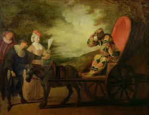 Harlequin ، إمبراطور القمر ، ج .1712 بواسطة جان أنطوان واتو